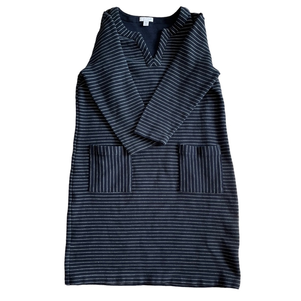 J. Jill Navy & White Stripe Dress | Women’s Small Petite - Picture 3 of 5